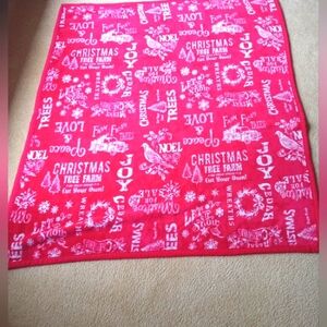 Christmas Themed Velvet Throw 58X50